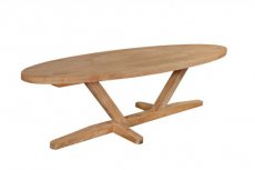 Merapi design tafel ovaal